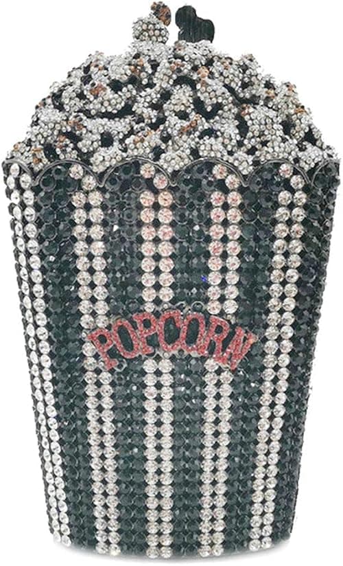 DJBM Luxury Women Popcorn Rhinestone Clutch Evening Bag Crystal Clutch Purses Diamond Clutch for Women Evening Party on Amazon.ae - Price Tracker