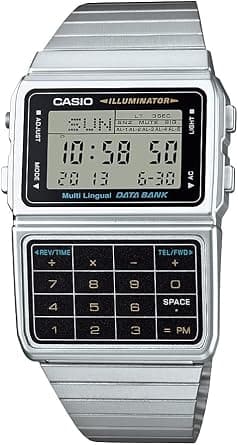 Casio Men's Silver Tone 25 Memory Calculator Databank Watch on Amazon - Best Deal Finder