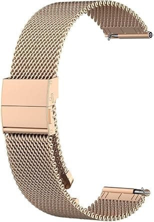 Bracelets Compatible with Amazfit Bip 5 Stainless Steel Mesh Watch Strap, 22 mm Metal Replacement Strap for Amazfit Bip 5 Smartwatch on Amazon.ae - Price Tracker