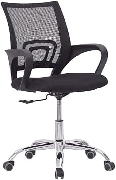 Mesh Chair Computer Desk Fabric AdJustable Ergonomic Swivel Lift, Black, Mesh_Chair_4 on Amazon - Best Deal Finder