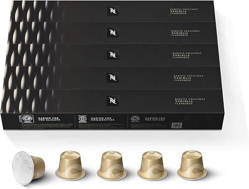 Nespresso Vaniglia Barista Creations Roasted Coffee Capsules, Original Line, 10 capsules in 1 Sleeve - Pack of 5 on Amazon.ae - Price Tracker