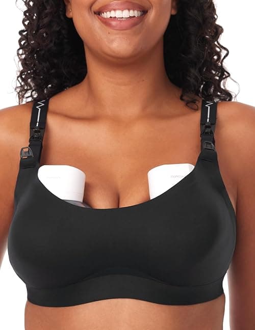 Momcozy Pumping Bra for Wearable Breast Pump, Nursing & Pumping Bra in One, Hands Free Pump Bra Suitable for M5, S12 Pro, etc on Amazon.ae - Price Tracker