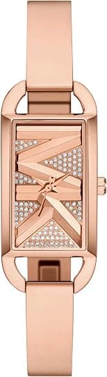 Michael Kors Women's MK Empire Three-Hand Rose Gold-Tone Stainless Steel Logo Bracelet Watch (Model: MK4858), Rose Gold, MK Empire - Amazon.ae Price Tracker