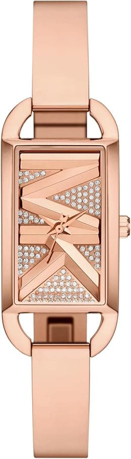 Michael Kors Women's MK Empire Three-Hand Rose Gold-Tone Stainless Steel Logo Bracelet Watch (Model: MK4858), Rose Gold, MK Empire - Amazon.ae Price Tracker