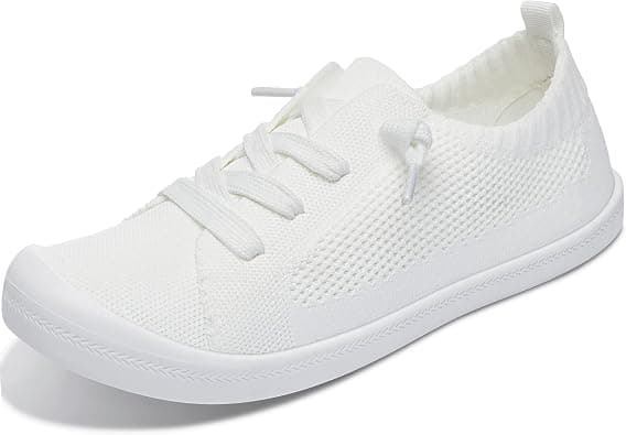 ALTOCIS Women's Knit Slip On Sneakers Ladies Elastic Low Top Flats Lightweight Breathe Mesh Fashion Sneakers Cute Flying Woven Loafers on Amazon.ae - Price Tracker