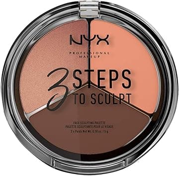 NYX PROFESSIONAL MAKEUP 3 Steps to Sculpt Face Sculpting Palette, Deep 04 on Amazon.ae - Price Tracker