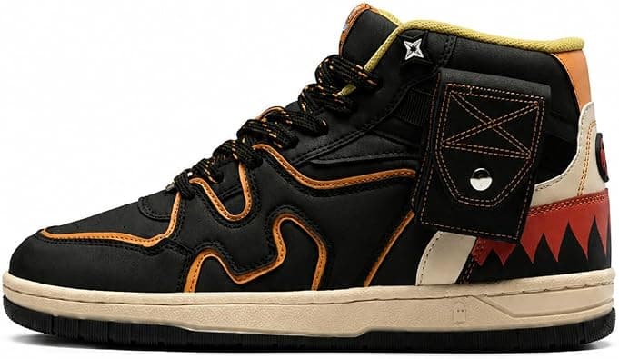 The Souled Store Naruto: Konoha High Top Men High Top Sneakers | Anime-Inspired Streetwear Shoes with Cushioned Sole & Utility Pouch على Amazon.ae - متتبع الأسعار