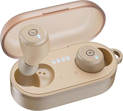 TOZO T10 Wireless Earbuds Bluetooth 5.3 Headphones, App Customize EQ, Ergonomic Design, 55H Playtime, Wireless Charging Case, IPX8 Waterproof Powerful Sound in-Ear Headset Khaki(New Upgraded) على Amazon.ae - متتبع الأسعار