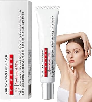 Azelaic Acid 15% Acne Tratment Gel,Azelaic Acid Serum Cream with Niacinamide & Vitamin C,Anti Acne Gel for Spot Prone Skin, for Women, Hydrating,Moisturiser Face, Serums Skincare على Amazon.ae - متتبع الأسعار