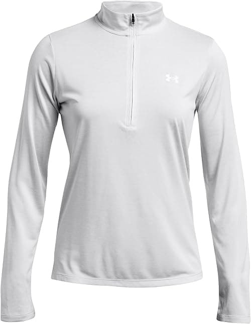 Under Armour Womens Tech Twist Quarter Zip, (014) Halo Gray / / White, X-Large on Amazon - Best Deal Finder