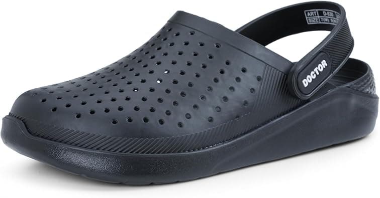 DOCTOR EXTRA SOFT Men's Classic Ultra Soft Clogs/Sandals with Adjustable Back Strap for Adult| Comfortable & Lightweight| Stylish & Anti-Skid|Indoor & Outdoor Waterproof Casual Mules Gents/Boys D-530 على Amazon.ae - متتبع الأسعار