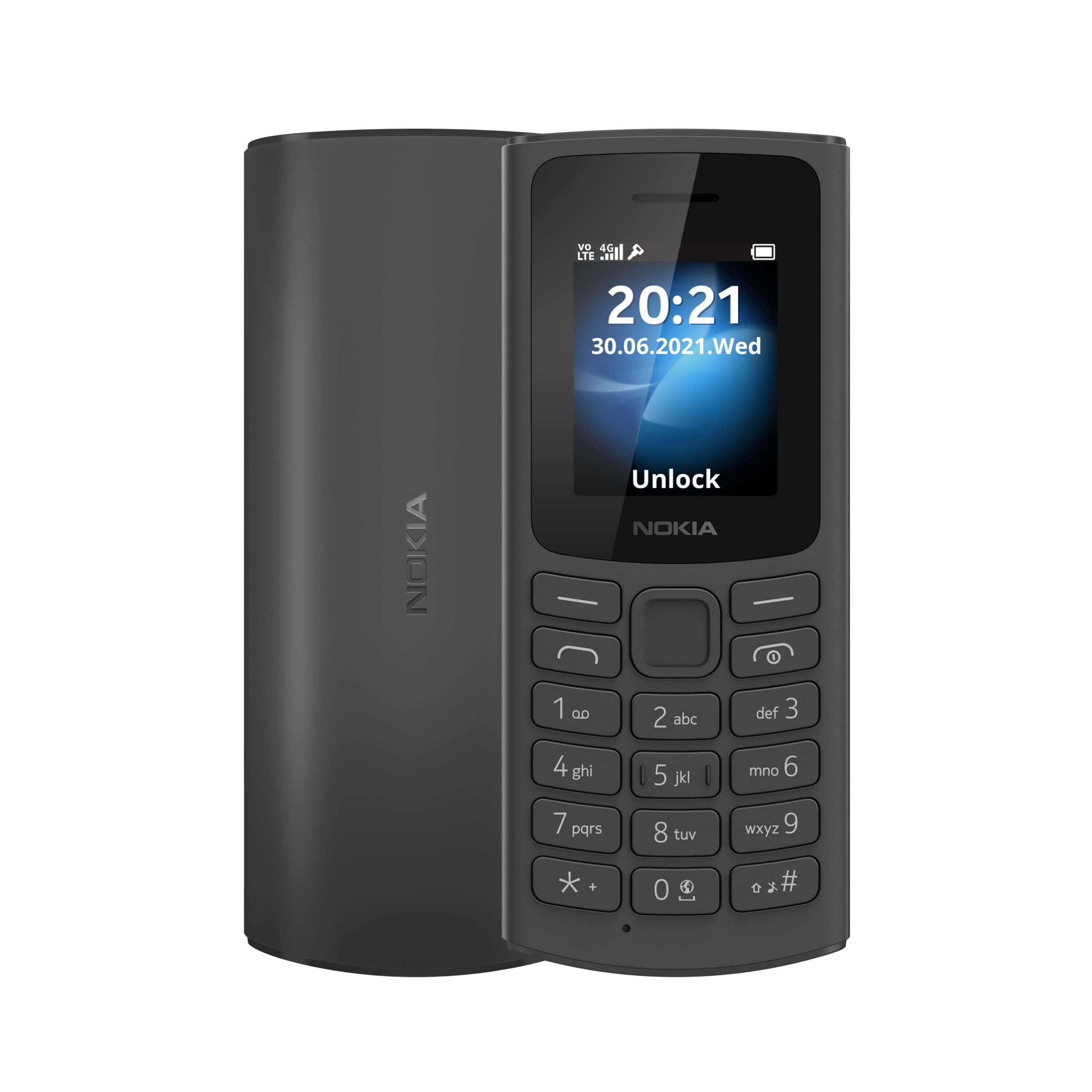Nokia 105 4G Feature Phone With Long-Lasting Battery, Classic Quality Design , Packed Features, Classic Games, Radio, Flashlight And Plenty Of Storage Space, Dual Sim, Ram 48 Mb, Rom 128 Mb - Black on Amazon.ae - Price Tracker