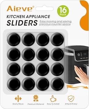 Aieve Black Appliance Slider, 16 Pcs Self Adhesive Appliances Sliders Countertop Caster Wheels, Kitchen Essentials Organization Home Must Have Gadgets on Amazon - Best Deal Finder