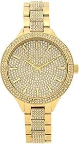 Michael Kors Crystal Gold Tone Stainless Steel Ladies Watch MK3632 - متتبع أسعار Amazon.sa