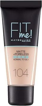 Maybelline New York Fit Me Matte & Poreless Foundation (104 Soft Ivory, 30ml) on Amazon.ae - Price Tracker