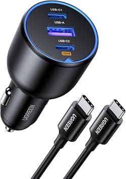 شاحن من يو جرين بمنفذ USB متوافق مع سامسونج وآيفون وهواوي P60 بـ 3 منافذ بقوة 130.0 واط مع شحن سريع وحماية متعددة على Amazon.sa - متتبع الأسعار