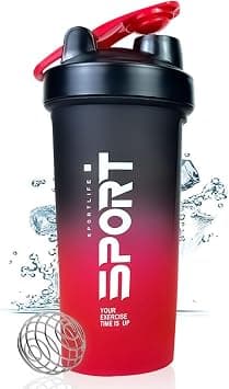Shaker Bottle for Protein Shake Mixes BPA-Free Leak Proof Water Blender Gym Cup 600ml على Amazon.ae - متتبع الأسعار