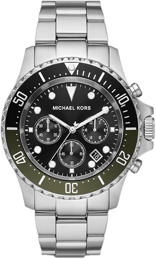 Michael Kors Men's Everest Chronograph, Stainless Steel Watch with a stainless steel strap, 45mm case size on Amazon.ae - Price Tracker