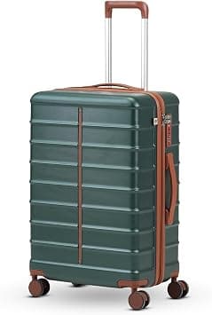 Assembly Odyssey Hard Luggage Trolley Bag, Ultralight Polycarbonate, TSA Lock, Silent 8 Spinner Wheels, Lightweight Hard Shell Travel Cabin Suitcase, Green, 24 Inches, Check-In 24 Inches on Amazon - Best Deal Finder