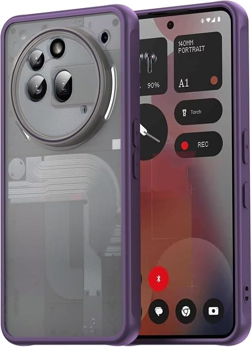 PanXCase Nothing Phone 3a Pro Protective Shockproof Military Case, Nothing Phone 3a Pro Case Cover Matte Translucent (Purple) on Amazon.ae - Price Tracker