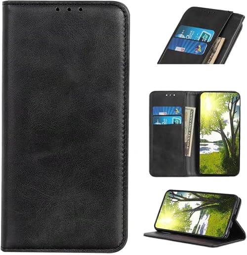 COQUE Case for Motorola Moto G77 5G,PU Cow Texture Magnetic Case,Wallet with Card Slot,Protect Motorola Moto G77 5G-Black on Amazon.ae - Price Tracker