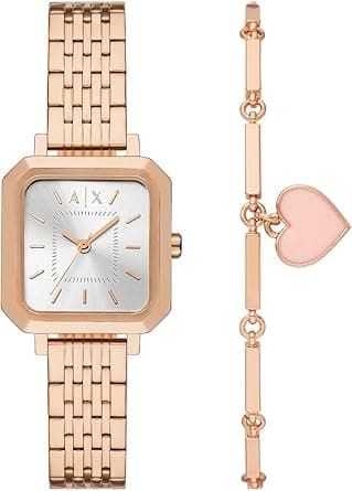 Armani Exchange Women's Analog Quartz Watch with Stainless Steel Strap AX7164SET on Amazon.ae - Price Tracker