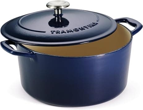 Tramontina Series 1000 5.5 Qt Cobalt Enameled Cast Iron Covered Round Dutch Oven on Amazon.ae - Price Tracker