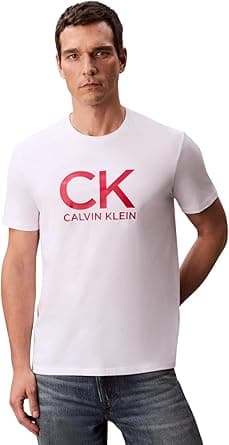 Calvin Klein mens Ss 30s Eu Ck Calvin Graphic Tee Lv04rd819g T-Shirts (pack of 1) on Amazon.ae - Price Tracker