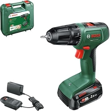 Bosch EasyDrill 18V-38 cordless drill (1 battery 2.5 Ah; 18 Volt System; in storage case) - متتبع أسعار Amazon.sa