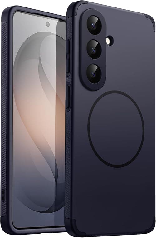 JETech Magnetic Case for Samsung Galaxy S26, Compatible with MagSafe, Dual-Layer Heavy Duty Shockproof Phone Cover, Camera Lens Full Protection, Anti-Scratch Hard PC Back (Deep Blue) on Amazon - Best Deal Finder