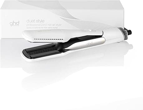 ghd Duet Style ― 2-in-1 Flat Iron Hair Straightener + Hair Dryer, Hot Air Styler to Transform Hair from Wet to Styled ― White on Amazon.ae - Price Tracker