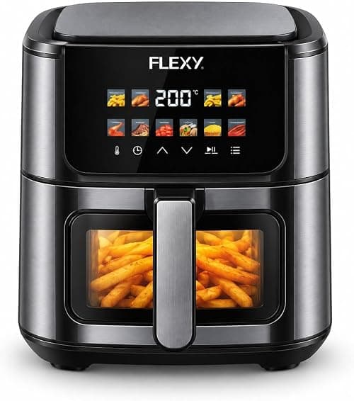 FLEXY 9L Digital Air Fryer FAF109DG – 1800W, 360° Air Circulation, Smart Touch Presets, Viewing Window, 200°C Temperature Control & 60-Min Timer – 2 Year Warranty on Amazon - Best Deal Finder