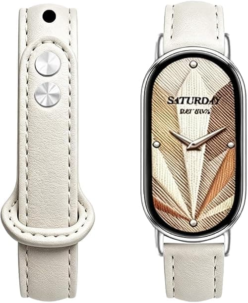 Zkius Watch Band for Xiaomi Mi Band 10/9/8, Leather Strap for Mi Band 10/9/8 Pro,SmartWatch Straps Wristband Bracelet for RedMi Watch 6/5/4 Women Men on Amazon.sa - Price Tracker