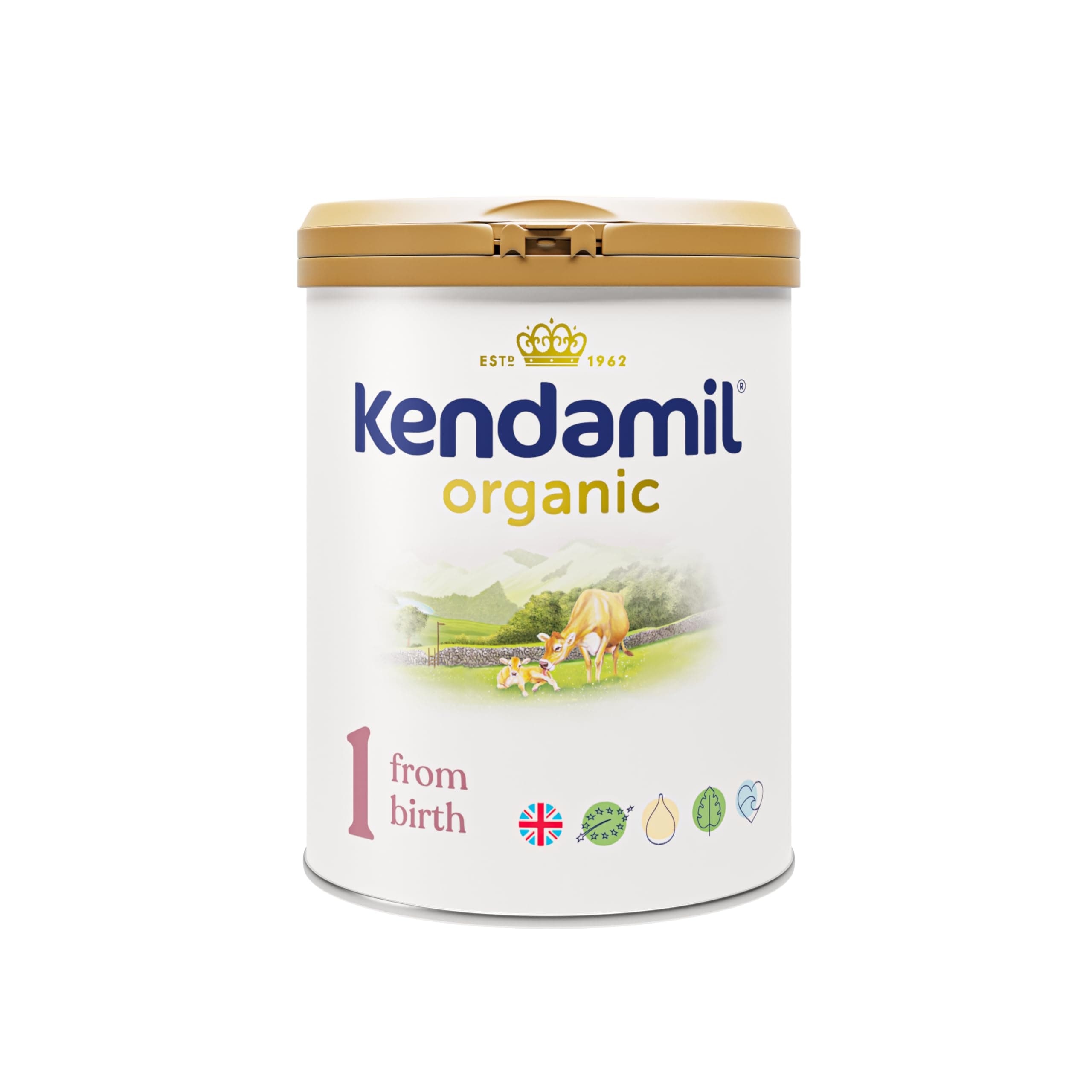 Kendamil Organic First Infant Milk Powder 800g For 0-6 Months Baby| Stage 1 | British Made, Organic Whole Milk Formula Powder – with HMOs, No Palm Oil, No Fish Oil, No SOYA, No GMOs on Amazon.ae - Price Tracker