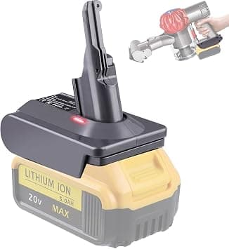 V8 Adapter for Dewalt 20V Lithium Battery Converter to Replace for Dyson V8 Battery, Works with Dyson V8 Series Animal Absolute Vacuum Cleaner Installation Parts(Adapter Not Battery) - Amazon.sa Price Tracker