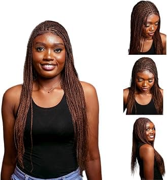WOW BRAIDS Braided Wigs, Micro Million Braid Wig - Color 30/33 - 22 Inches. Synthetic Hand Braided Wigs for Black Women. على Amazon.ae - متتبع الأسعار