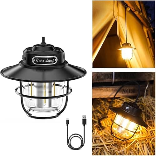 Led Rechargeable Outdoor Camping Light, Mini Portable Tent Emergency Light, New Horse Lamp 4-Speed Mode White And Warm Amber Light. on Amazon.ae - Price Tracker
