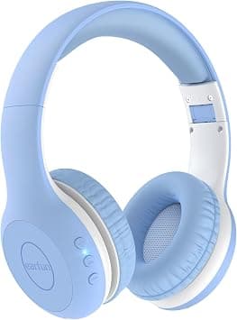 EarFun Kids Bluetooth Headphones, K2 Kids Headphones with Volume Limited, 40H Playtime, Bluetooth 5.0 Headphones with Mic, Stereo Sound, Foldable Over-Ear Headphones for Kids/School/Travel (Sky Blue) on Amazon.ae - Price Tracker