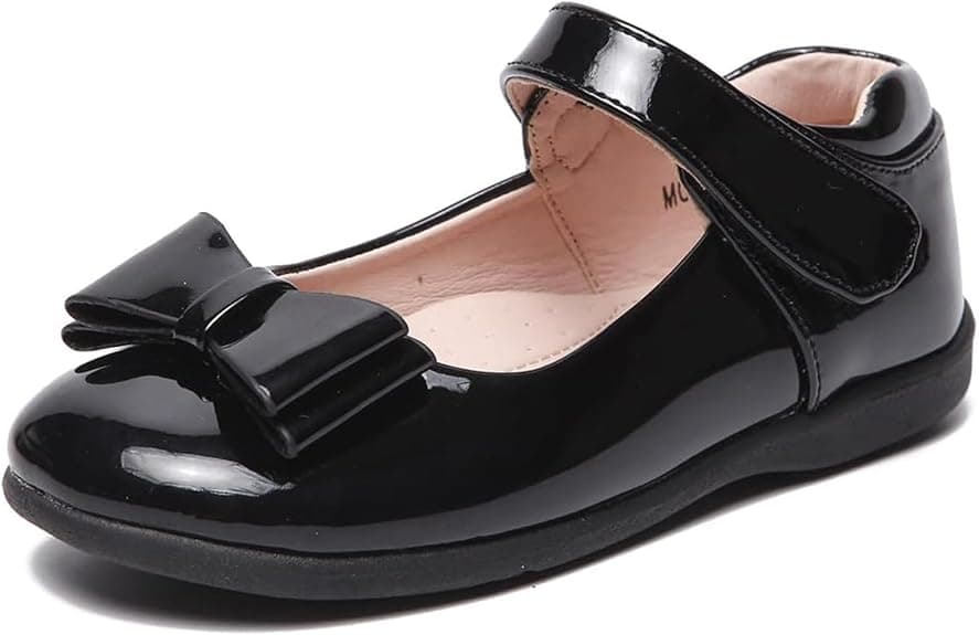 Girls Mary Jane Shoes Strap School Uniform Dress Flat Ballet Shoes Party Wedding School Flats for Girls on Amazon.ae - Price Tracker