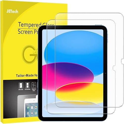 JETech Screen Protector for iPad (A16) 11th/10th Gen, 2-Pack | For 2025/2022 Model, HD Clear, Anti-Scratch Tempered Glass on Amazon.ae - Price Tracker