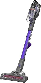 BLACK+DECKER 4-in-1 Cordless Stick Vacuum Cleaner, 18V, 1.5Ah Battery, 55-Minute Runtime, 38 Watts Suction, 650ml Dustbowl, Pet Vacuum, Lightweight, Easy Storage, Purple - BDPSE1815P-QW on Amazon.ae - Price Tracker