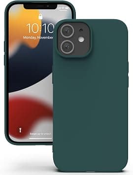 YATWIN Silicone Case for iPhone 12/12 Pro, Soft-Touch, Shockproof, DustProof, Antiskid Full Body Armour Phone Cover for Apple iPhone 12/12 Pro - Dark Green on Amazon.ae - Price Tracker