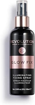 Makeup Revolution Illuminating Long-Lasting Misty Finish Professional Fixer Spray for Face | With Aloe Vera and Vitamin-E | Lightweight, Quick-Dry Setting Spray | 100 ML on Amazon.ae - Price Tracker