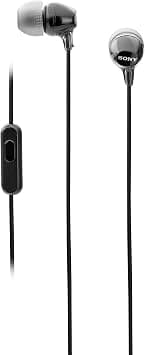 Sony MDR-EX14AP Wired in Ear Headphone with Mic (Black) - متتبع أسعار Amazon.sa