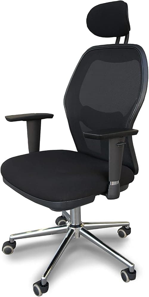 Mahmayi Ergonomic Adjustable Office Chair with Adjustable Arm Rests, Lumbar Support, Contoured Back, and Seat Cushion - Comfortable Seating Solution for Office and Home - Black on Amazon.ae - Price Tracker