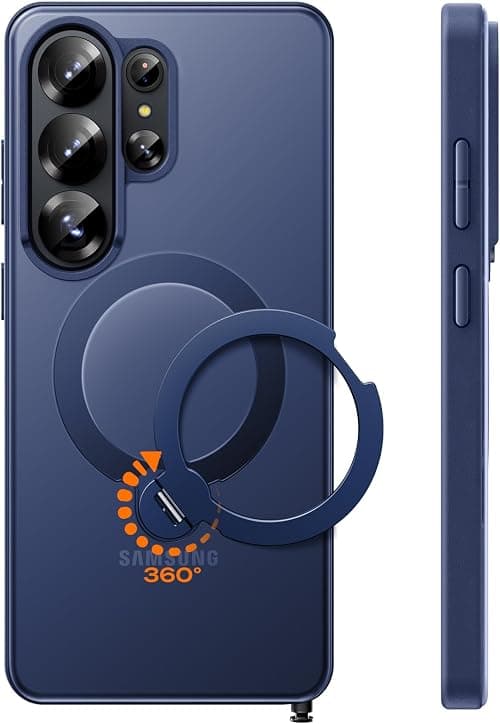 TOCOL Magnetic for Samsung Galaxy S26 Ultra Case, Kickstand with Upgraded Full Camera Protection, Compatible with magsafe, Drop Protection Slime Cover for Samsung Galaxy S26 Ultra 6.9-Inch (Blue) on Amazon.ae - Price Tracker