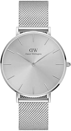 Daniel Wellington Petite Ashfield Watch, Matte Black Mesh Bracelet on Amazon.ae - Price Tracker