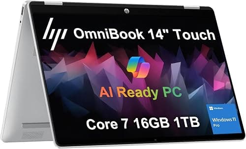 2025 HP OmniBook 5 Flip (Next Gen Envy x360) 2-in-1 Touchscreen AI PC Laptop (14" FHD+, Intel 10-Core 7 150U (> i7 1355U), 16GB DDR5 RAM, 1TB SSD) for Creator, Designer, 5MP IR Webcam, Win 11 Pro on Amazon.ae - Price Tracker