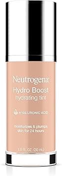 Neutrogena Hydro Boost Hydrating Tint with Hyaluronic Acid, Lightweight Water Gel Formula, Moisturizing, Oil-Free & Non-Comedogenic Liquid Foundation Makeup, 20 Natural Ivory, 1.0 fl. oz on Amazon.ae - Price Tracker