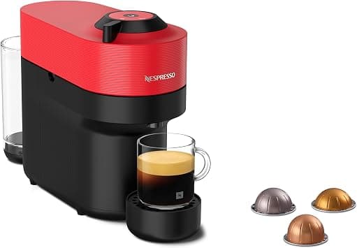 Nespresso Vertuo Pop Coffee Machine by Nespresso - Spicy Red Design, Smart Temperature Control, UAE Version على Amazon.ae - متتبع الأسعار